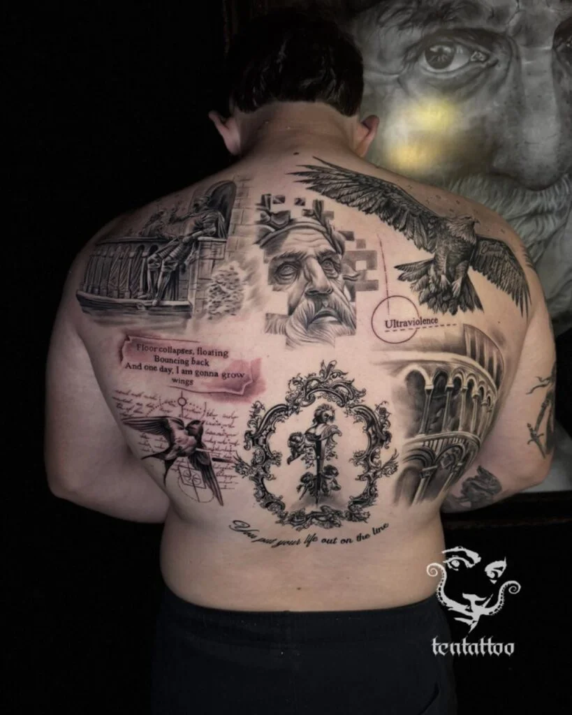 Geometric tattoo example