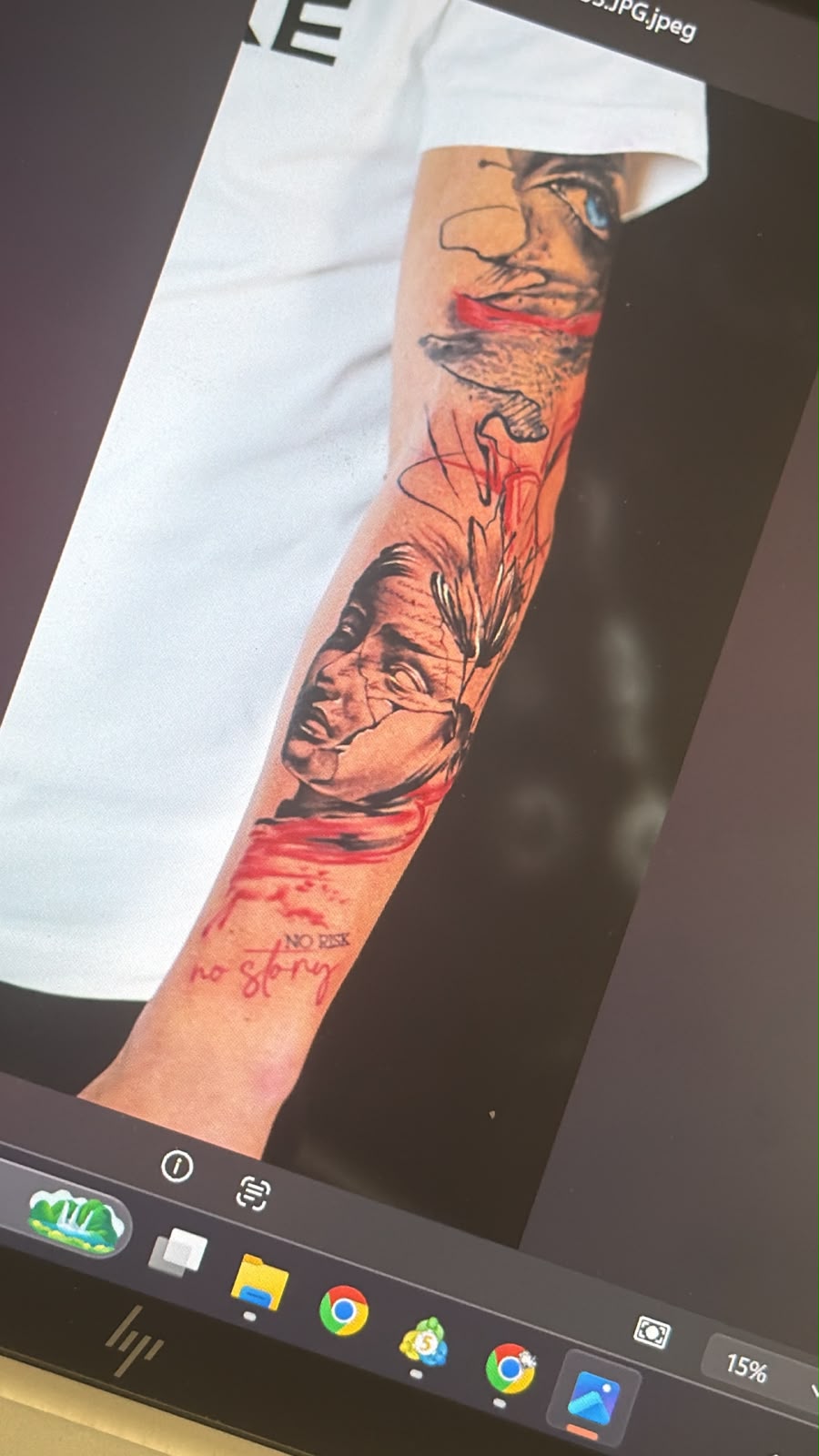 Trash Polka tattoo example